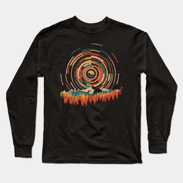 Geometry of Sunrise Long Sleeve T-Shirt by digsy